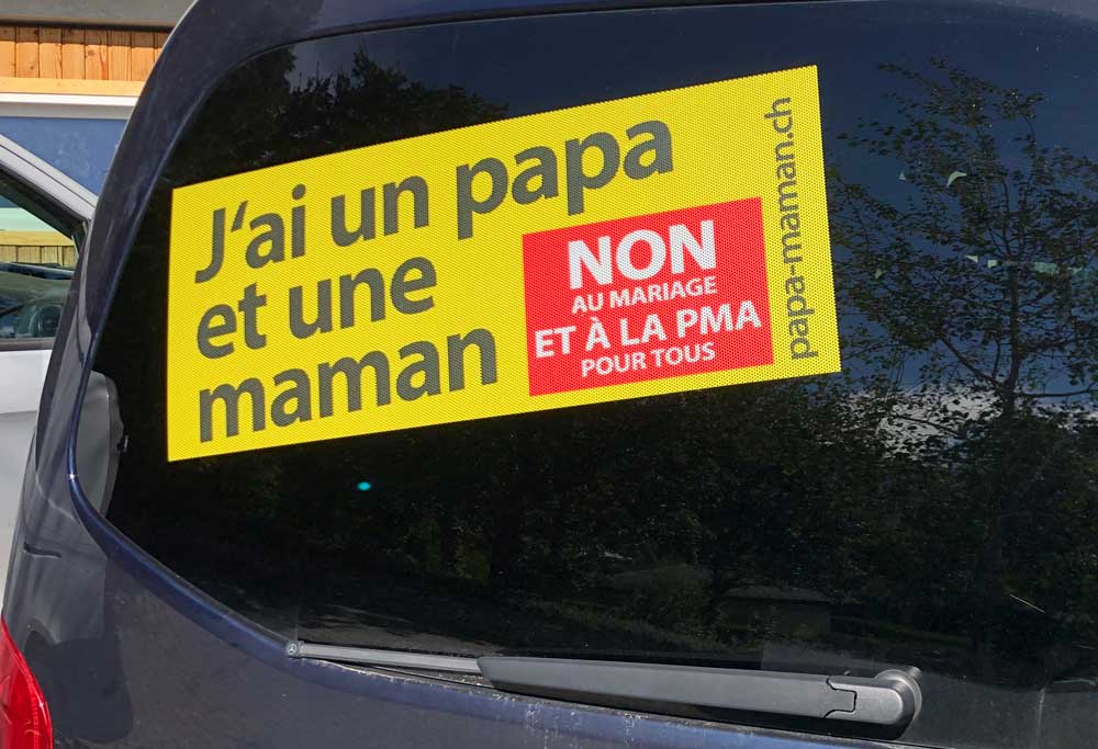 autocollant non mariage pour tous